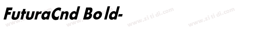 FuturaCnd Bold字体转换